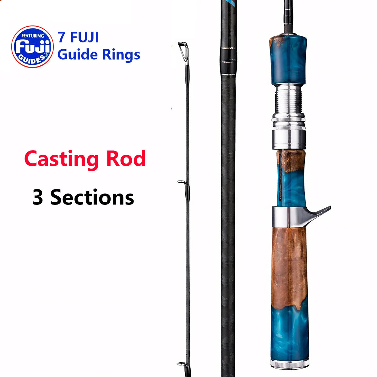 UL 40T Carbon Fiber Fishing Rod,Ultra Soft Light Lure Rod,FUJI Guide Ring,Spinning Casting Rod,Trout,Bass,Carp Fishing Pole Tool