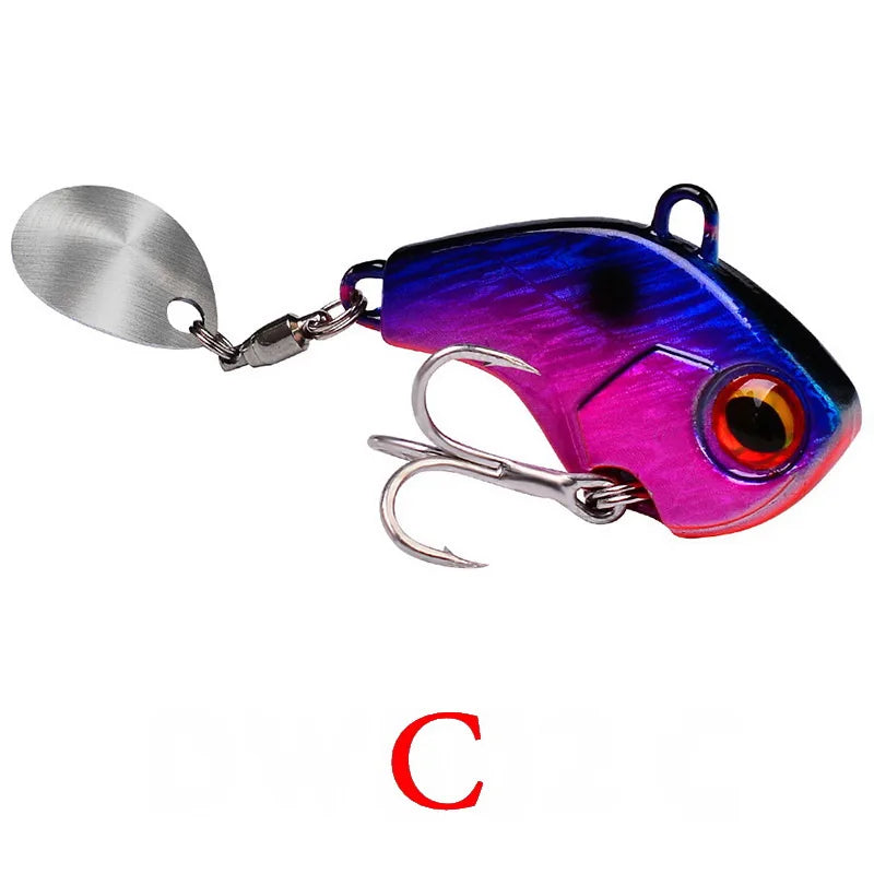 Fishing Lures Wobble Rotating Metal Vib Vibration Bait Winter Fishing 5g 7g 10g Artificial Hard Baits Spinner Spoon Lure Pesca