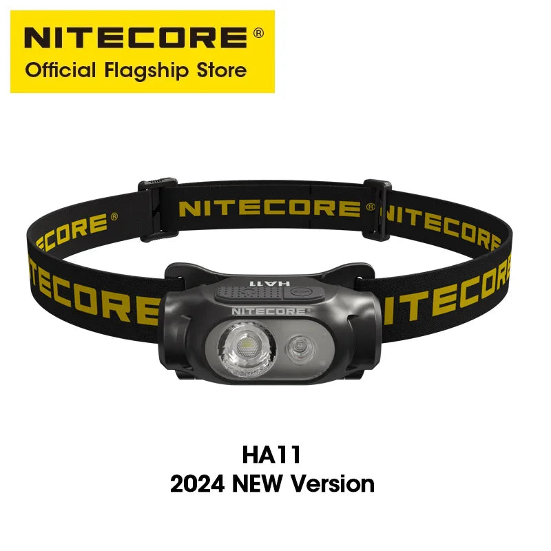 NITECORE HA11 2024 AA Headlamp 240 Lumens 38g for Night Running Camping Fishing Compatible Alkaline AA Batteries 14500 Battery