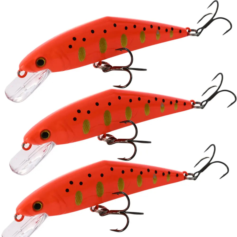 Tuata D Contact Minnow 85mm 14.5g Fishing Lures Sinking 1-2m Wobblers For Trout Salmon UV Glow