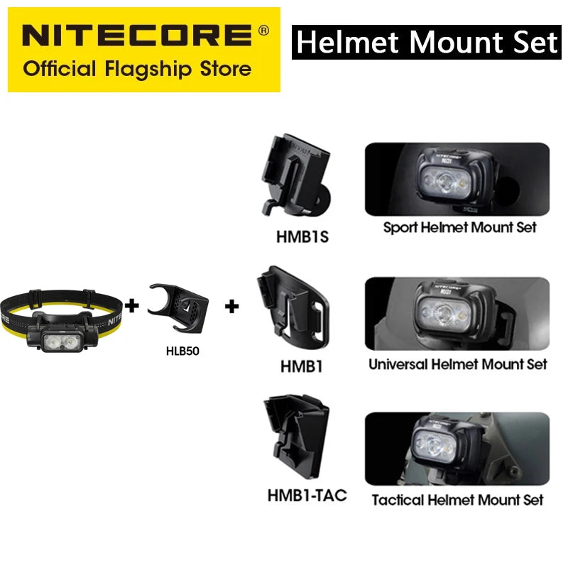 NITECORE NU53 USB-C Rechargeable Headlamp 16W Fast Charge Running Industrial Headlight 1800 Lumens, Built in 6000mAh Battery