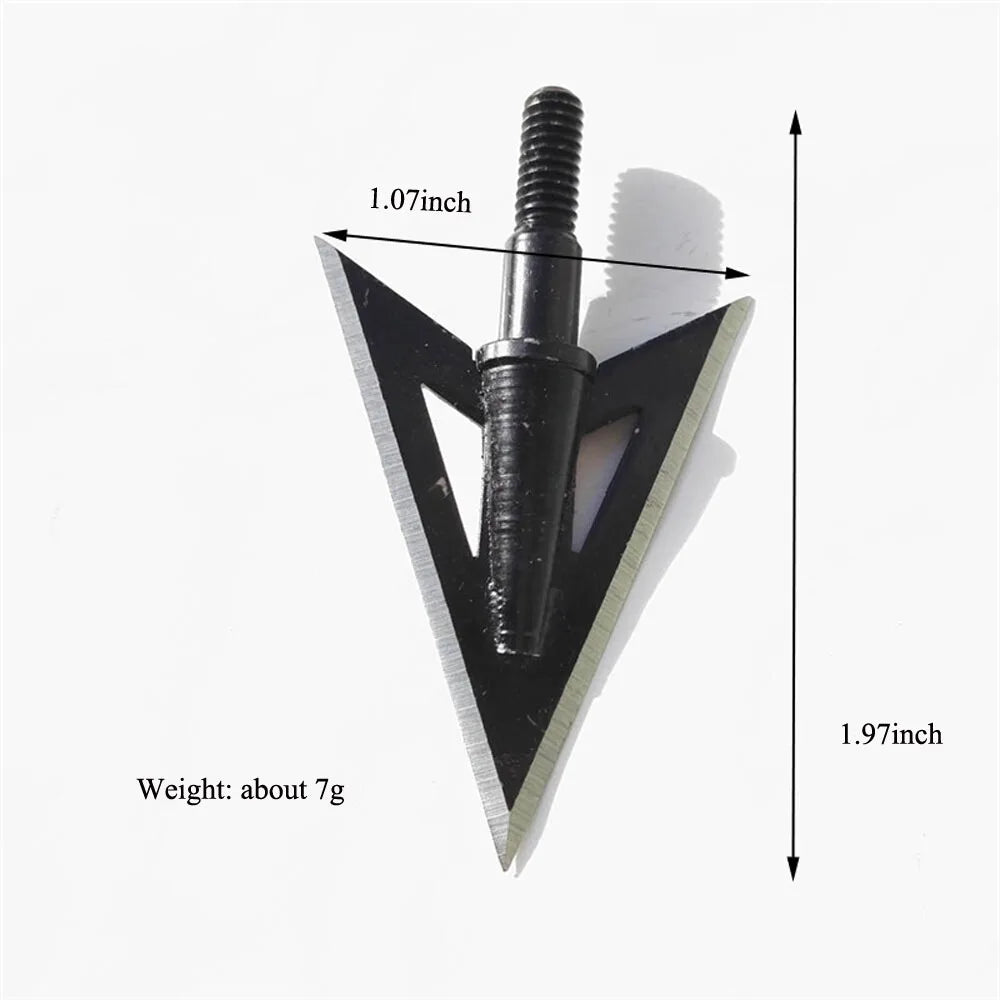 6/12pcs 100gr Arrow Tips Points Archery Traditional Broadheads Arrowheads Hunting Bow