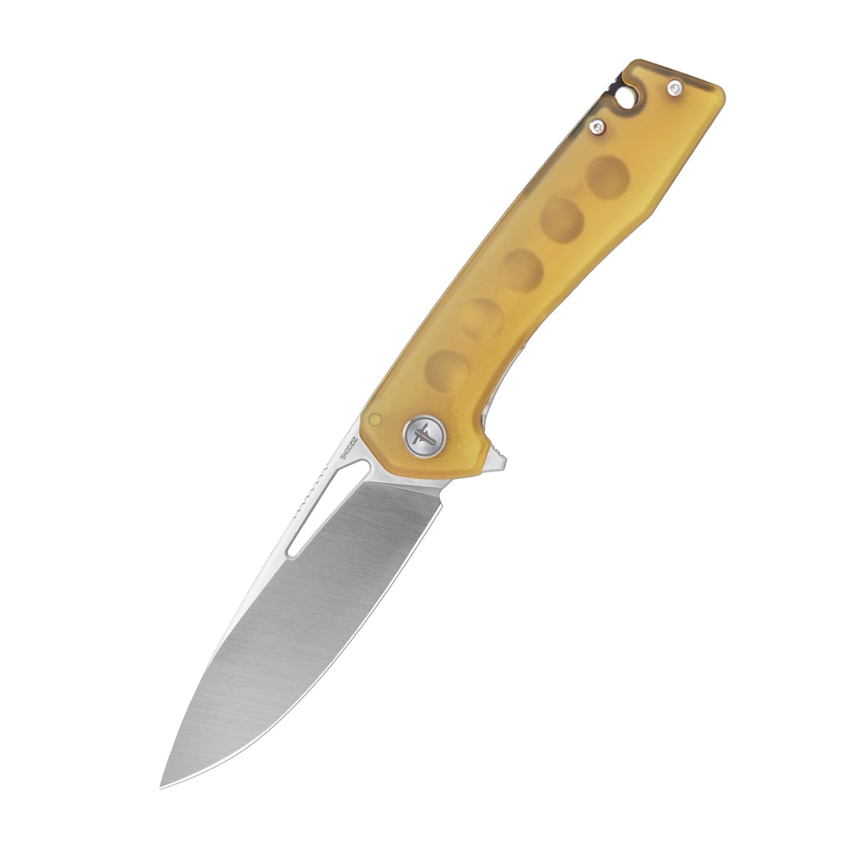 Shooziz EDC Pocket Folding Knife with Clip, 3.66"D2 Satin/PVD Blade, Ultem/G10/Micarta/ G10 Carbon Fiber for Outdoor Camping
