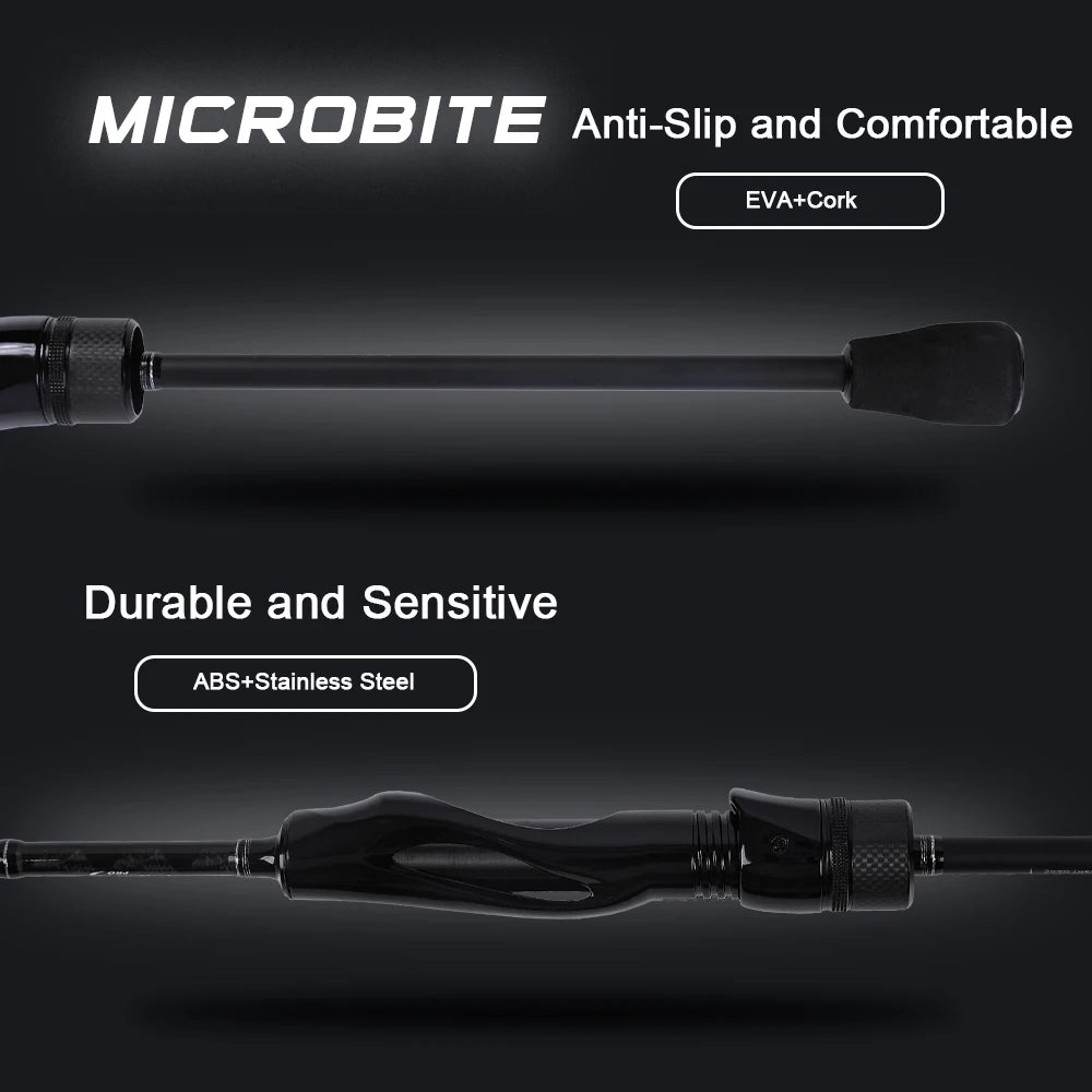 MIFINE MICROBITE Ajing Fishing Spinning Rod Lure 2g/3g/5g/8g/10g Saltwater Freshwater Light Rock Fishing Fast Action Fuji Ring