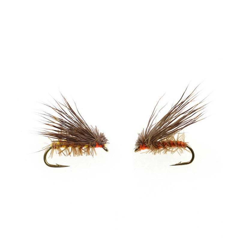 10Pcs/Lot Artificial Insect Bait Lure Deer Hair Dry Fly Fishing Lures Soft Sea Bass Trout Fishing Fly Floating Bait Accessories