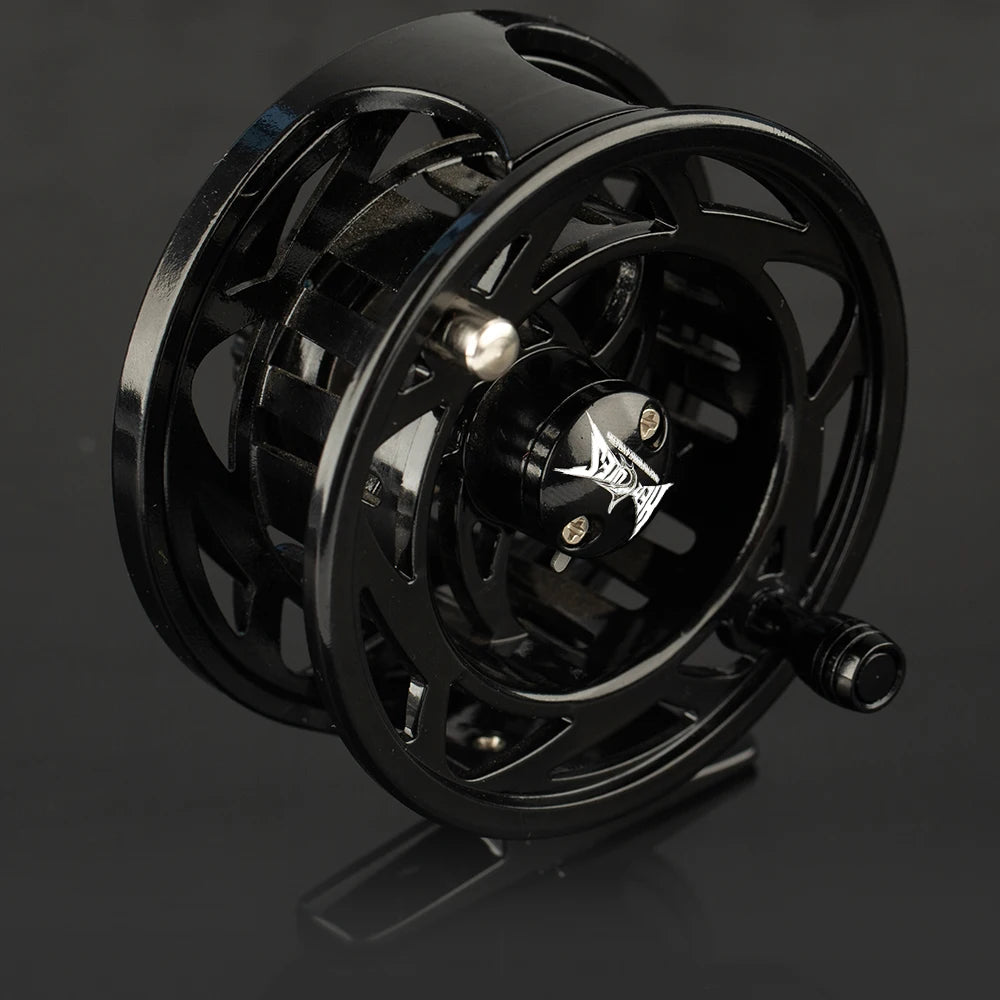 HERCULES 3/4 5/6 WT Fly Fishing Reel Aluminum Allo Professional Fly Fishing Wheel with Push Button Release Silver Carp Fishing
