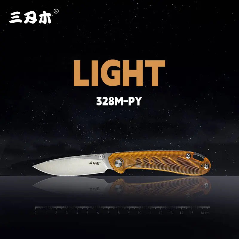 SANRENMU 328M Outdoor Folding Knife 12C27 Blade Camping Fishing Hunting Hiking Exploration EDC Portable Pocket Fruit Knives