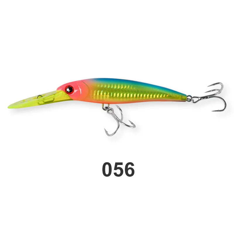 Noeby Trolling Minnow Fishing Lures 12cm 32g 14cm 52g 16cm 73g Floating Sinking Hard Bait for Big Game Saltwater Fishing Lure