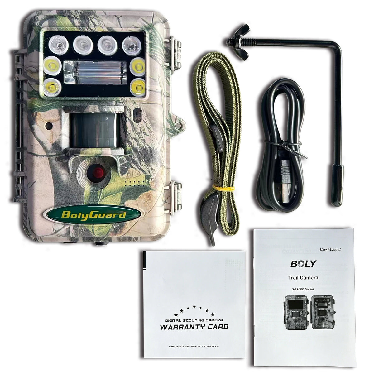 BolyGuard SG2060-T Trail Camera 48MP 940nm Invisible Wildlife Outdoor Cameras Xenon Flash+940nm+white LED(Black&White or Color))