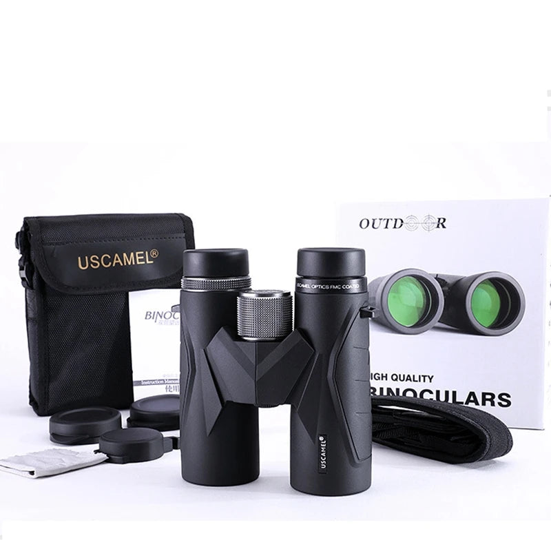 Powerful Binoculars HD 8x42 10x42 Binoculars Telescope BAK7 Eyepiece Cups Waterproof Nitrogen Zoom Optics for Hunting