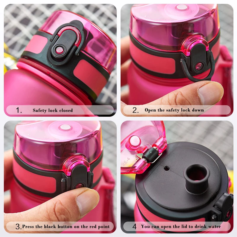 UZSPACE Water Bottles Leak-Proof  Drinking Kettle BPA Free Tritan Sports Cup for Camping Workouts Gym and Outdoor Activity