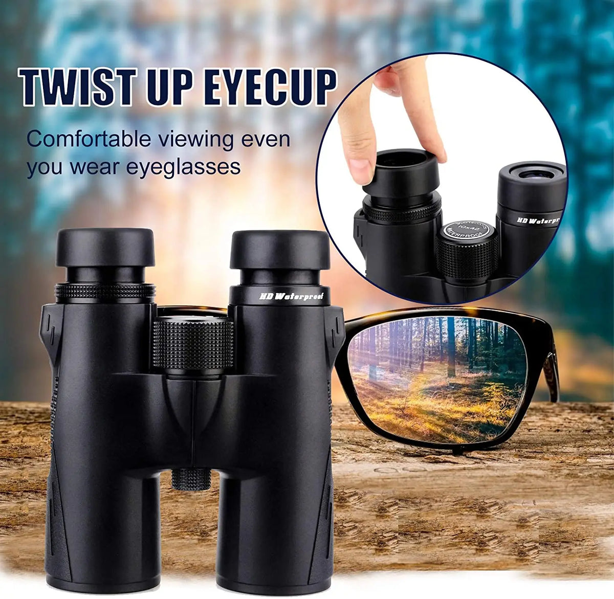 Svbony SV47 Binoculars 8x42/10x42 HD Waterproof BirdWatching Moncular Telescope for Adults FMC Bak4 Prism for Hunting Camping