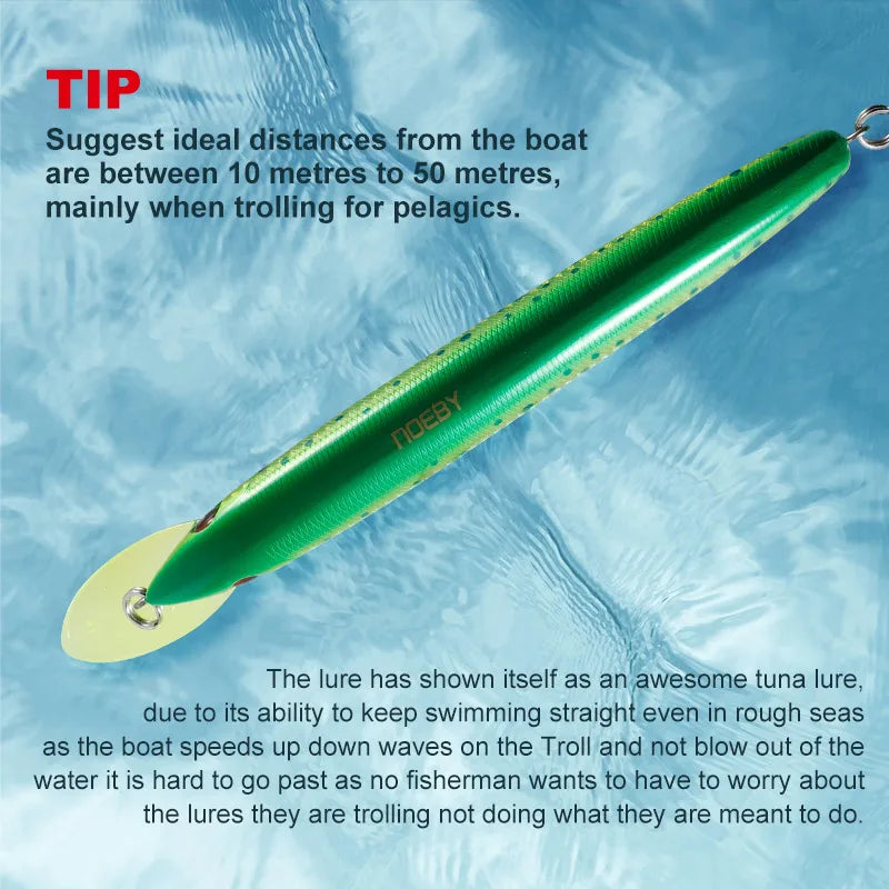 Noeby Trolling Lure 180mm 48g Floating Minnow Deep Diver Fishing Lures Big Cast Trolling Hard Baits for Tuna Fishing Tackle