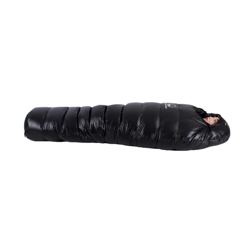 Winter Ultralight Thermal Adult Mummy 95% White Goose Down Sleeping Bag Sack W/ Compression Pack For Backpacking Camping Hiking
