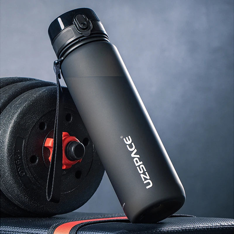 UZSPACE Water Bottles Leak-Proof  Drinking Kettle BPA Free Tritan Sports Cup for Camping Workouts Gym and Outdoor Activity