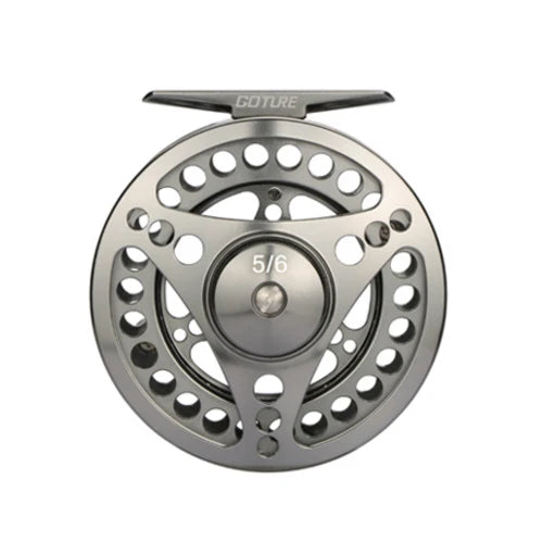 Goture 3/4 5/6 7/8 9/10 WT Fly Fishing Reel CNC Machine Cut Large Arbor Die Casting Aluminum Fly Reel with Bag