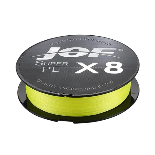 JOF X8 150M 300M 500M Braided Fishing Line 8 Strands MultiColor Multifilament Saltwater PE Line15 20 30 40 60 80 100LB