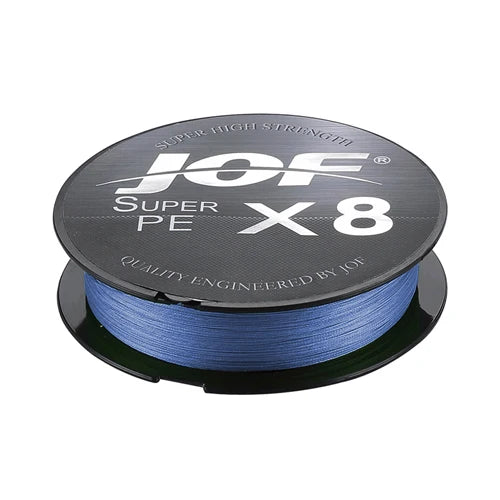 JOF X8 150M 300M 500M Braided Fishing Line 8 Strands MultiColor Multifilament Saltwater PE Line15 20 30 40 60 80 100LB