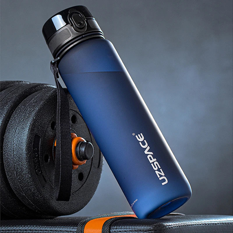 UZSPACE Water Bottles Leak-Proof  Drinking Kettle BPA Free Tritan Sports Cup for Camping Workouts Gym and Outdoor Activity