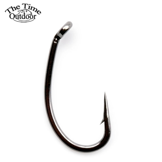 100pcs High Carbon Steel Carp Fishing Hook Fishhooks Durable Pesca Jig Head Fly Fishing Hooks with Hole Carp Fishing Tackle