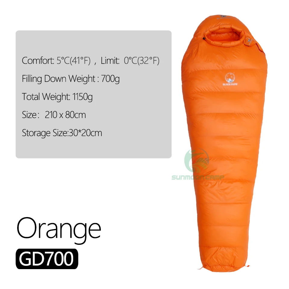 Winter Ultralight Thermal Adult Mummy 95% White Goose Down Sleeping Bag Sack W/ Compression Pack For Backpacking Camping Hiking