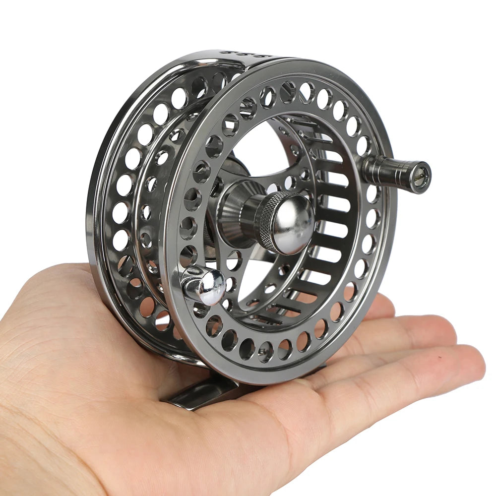 Goture 3/4 5/6 7/8 9/10 WT Fly Fishing Reel CNC Machine Cut Large Arbor Die Casting Aluminum Fly Reel with Bag