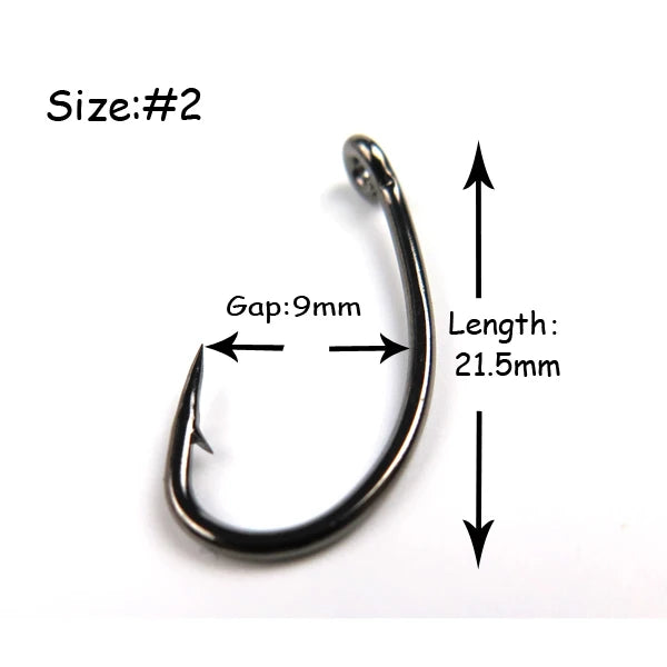 100pcs High Carbon Steel Carp Fishing Hook Fishhooks Durable Pesca Jig Head Fly Fishing Hooks with Hole Carp Fishing Tackle