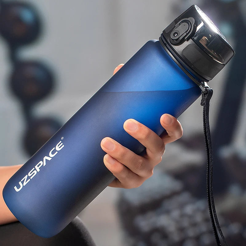 UZSPACE Water Bottles Leak-Proof  Drinking Kettle BPA Free Tritan Sports Cup for Camping Workouts Gym and Outdoor Activity