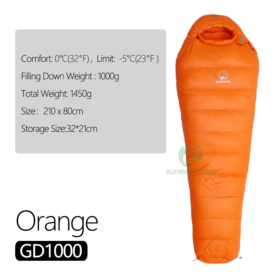Winter Ultralight Thermal Adult Mummy 95% White Goose Down Sleeping Bag Sack W/ Compression Pack For Backpacking Camping Hiking