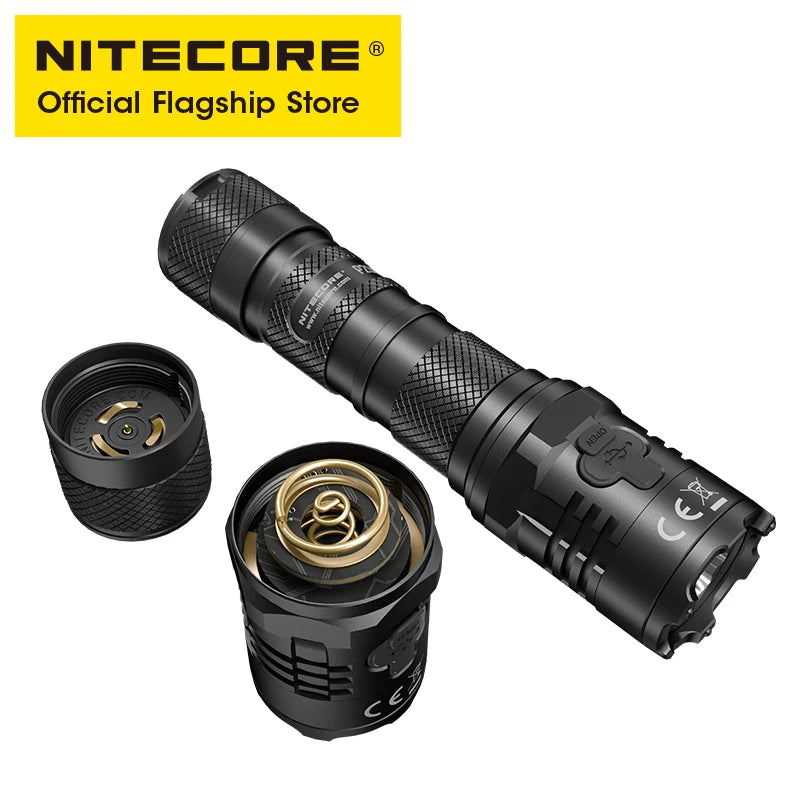NITECORE P20iX USB-C Rechargeable Flashlights Super Bright Military Tactical Flashlight 4000 lumens 5000mAh NL2150HPi Battery