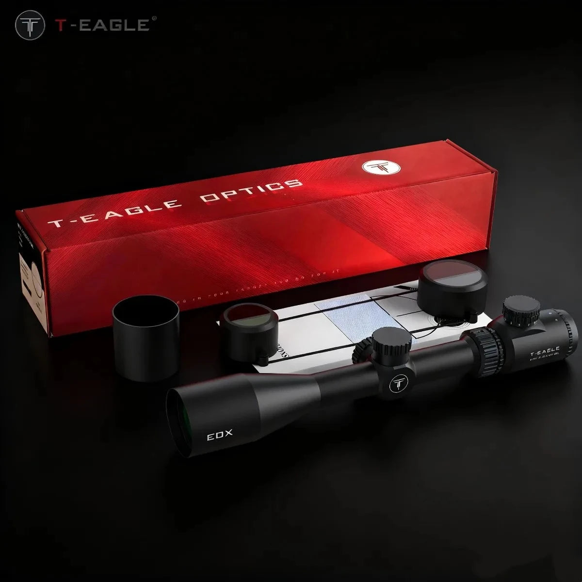 EOX 3-9X40 EG Red Green Illuminated Optical Scope for Hunting Tactical T-EAGLE Scopes 3-9X Magnify Telescope Aim Accessory