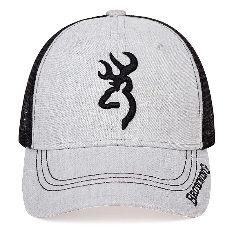 Pure Cotton Unisex Mesh Cap Embroidered Casual Sun Hat Adult Breathable Baseball Cap