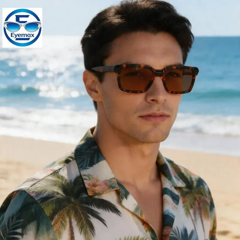 2026 Vintage High End Acetate Sunglasses Men Women Ultra Light UV400 Protection Fashion Shades Outdoor Driving Sports Sunglasses