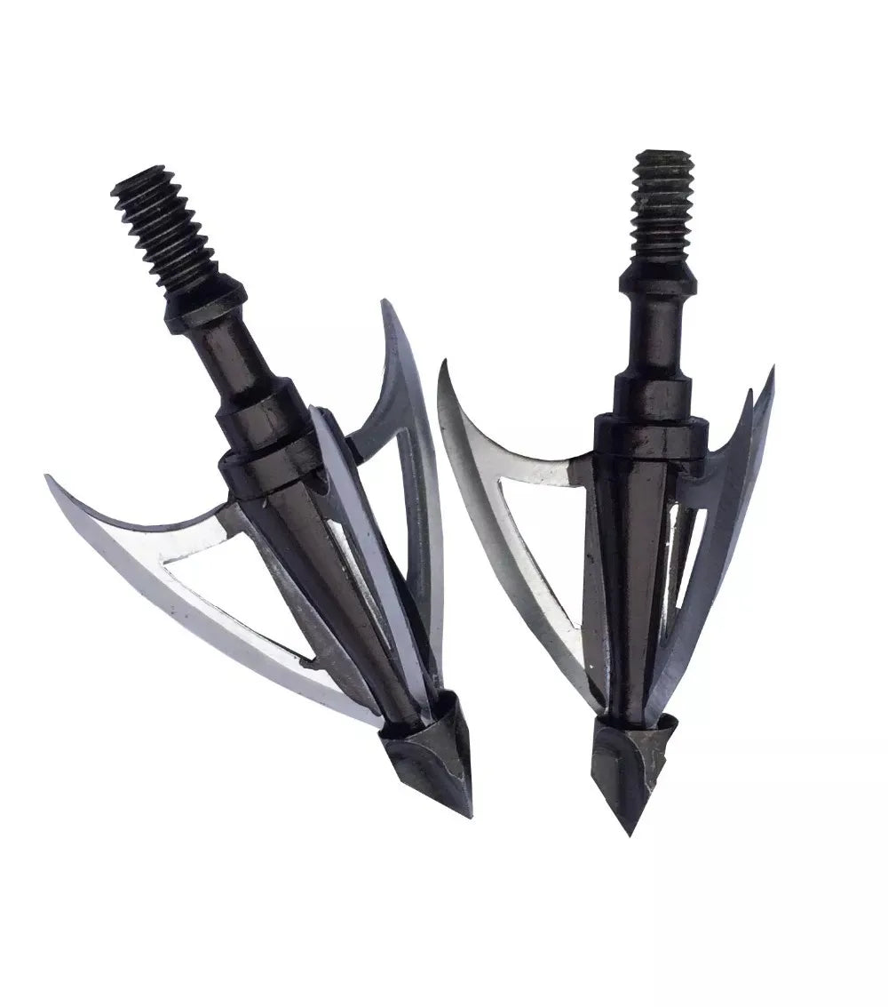 6/12Pcs Broadheads Arrowheads 3 Blade 100grain Hunting Archery Bow Crossbow Arrow Tips Shooting