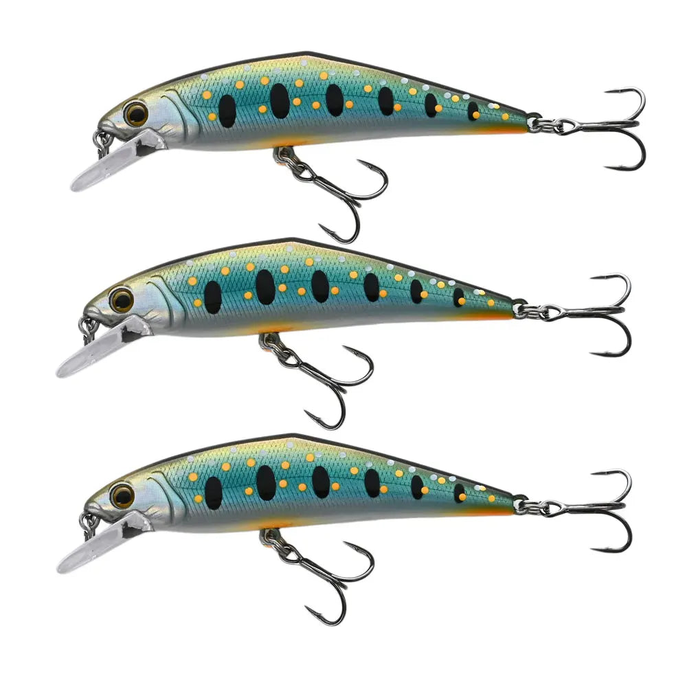 Tuata D Contact Minnow 85mm 14.5g Fishing Lures Sinking 1-2m Wobblers For Trout Salmon UV Glow