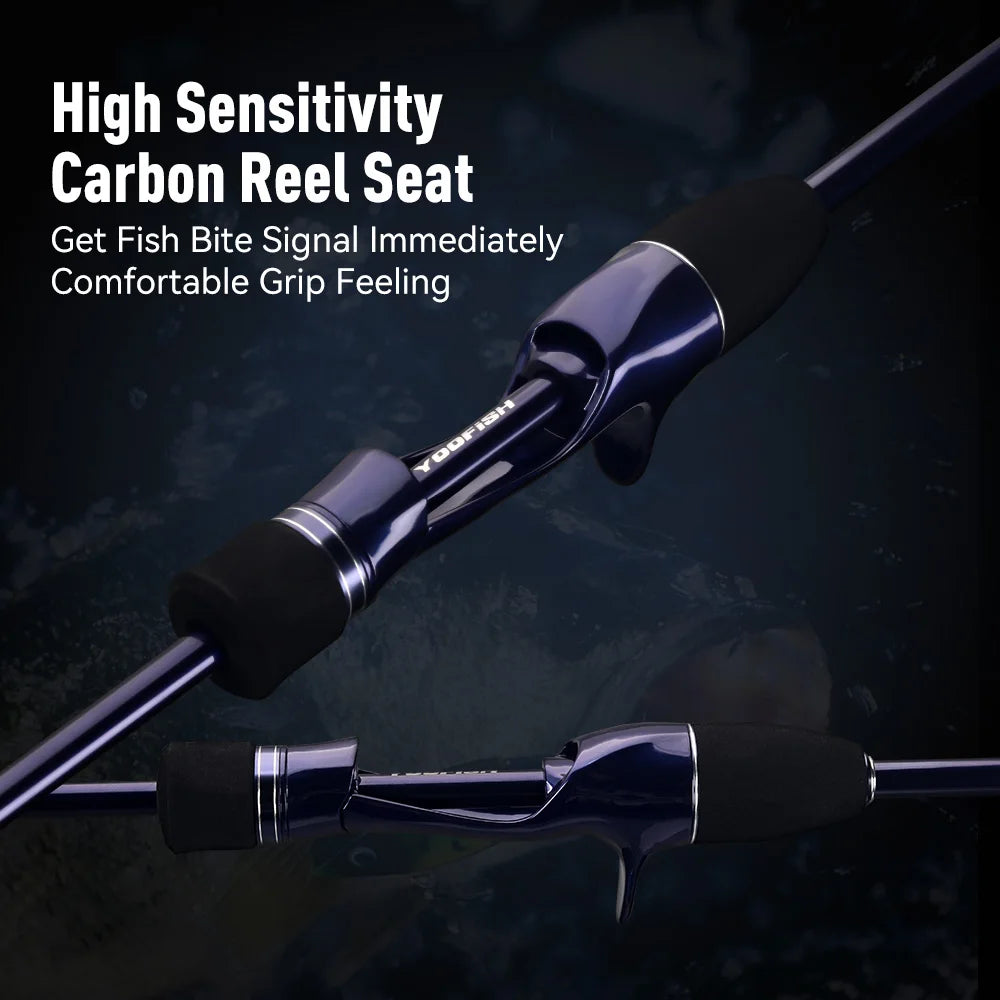Yoofish ZORO1.45m 1.75m Light Carbon Fishing Rod 145M/H 65g/63g 175H 72g Tianium Tip Cuttlefish Casting Rod Squid Boat Fishing