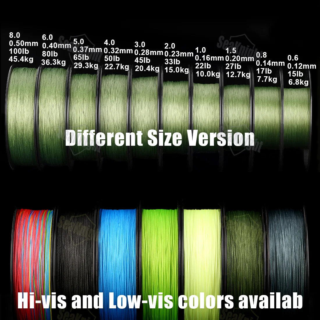 SeaKnight Brand MANSTER W8 II Series 8 Strands Braided Fishing Lines 500M Seawater Proof Ultraviolet Proof for Saltwater Fishing