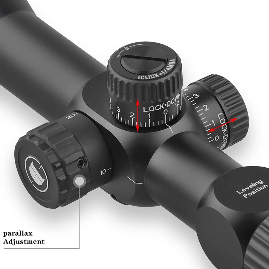 DISCOVERYOPT HT Gen2 4-16X44 SFIR FFP Tactical Riflescope First Focal Plane Illuminated Reticle Scope Hunting Optical Sights