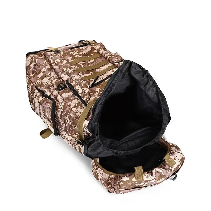 80L/100L  Mountaineering Bag Climb Bag Tactical Backpacks Large Backpack Outdoors Hiking Camping Travel Bags