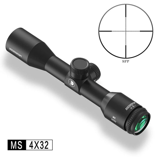 Discovery MS 4X32 Super Anti-shock Spring Riflescope Hunting Tactical Scopes Red Green Illuminated Outdoor Shooting Optics Sight