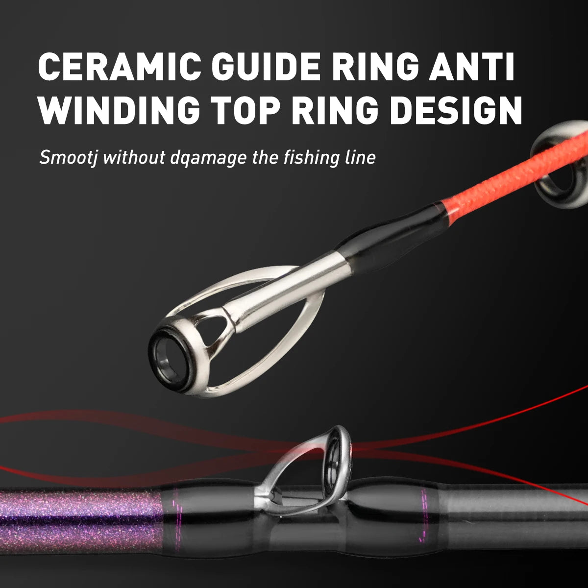 Deep water light weight 1.65m MH XH Johncoo fishing rod with titanium tip Cuttlefish Fishing rod Boat rod