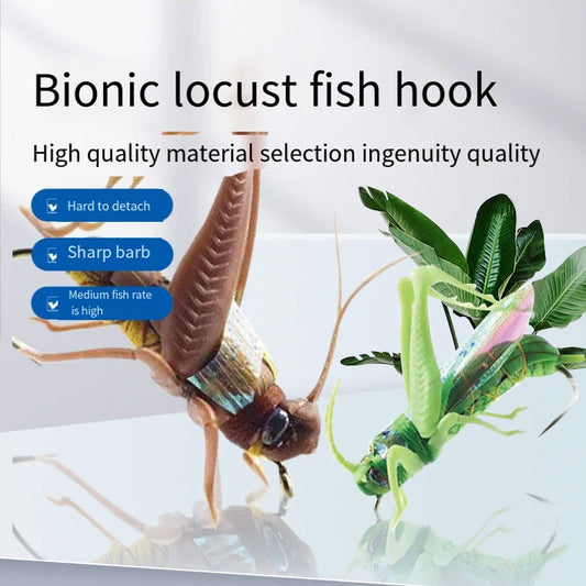 Mino Bait Cross-border With Sharp Hook Locust Bionic Fishing Bait Gear Luya Bait Fishing Lures All Waters Attractive Colorful