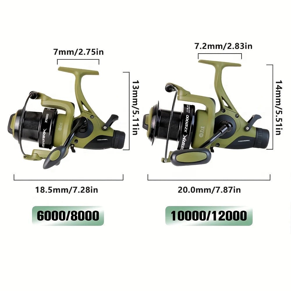 BAKAWA Fishing Reel Wheel Carp Fishing 7+1 Stainless Steel Series Big Fishing Accessories 12000 10000 8000 6000 Fishing Goods