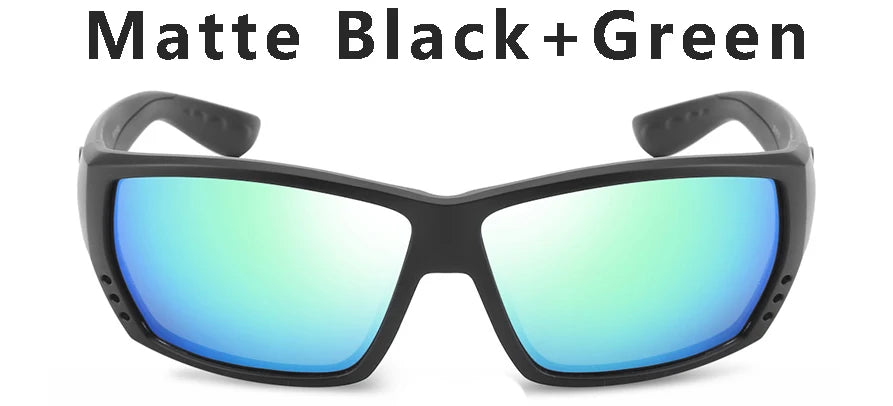 Tuna Alley Sunglasses Men Brand Design Square Sun Glasses Classic Mirror Driver Polarized Sunglasses Travel Male Sport Goggles