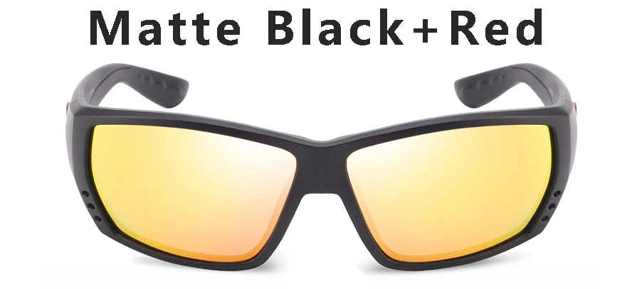 Tuna Alley Sunglasses Men Brand Design Square Sun Glasses Classic Mirror Driver Polarized Sunglasses Travel Male Sport Goggles