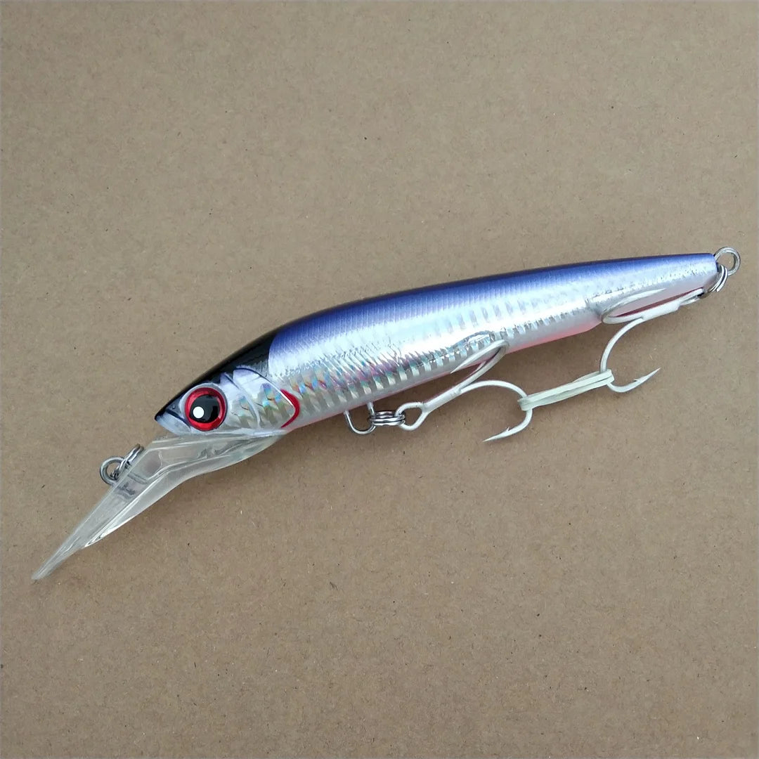 Noeby 1pc Minnow Lure 18cm 98g 14cm 50g Sinking 7-9m Trolling Fishing Lures Artificial Bait Wobbler of Minnow Hard Lure