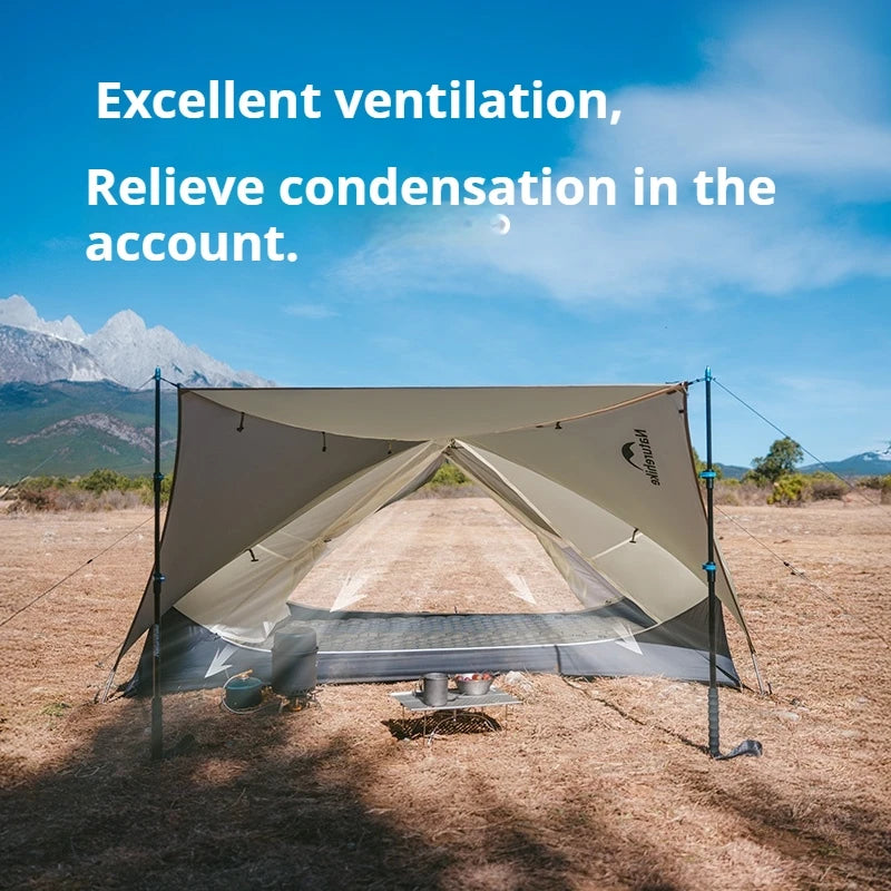 Naturehike 2025 Mongar UL Tent 15D 20D Nylon 1-2 People Waterproof Ultralight Backpacking Camping Hiking Travel Survival Tent