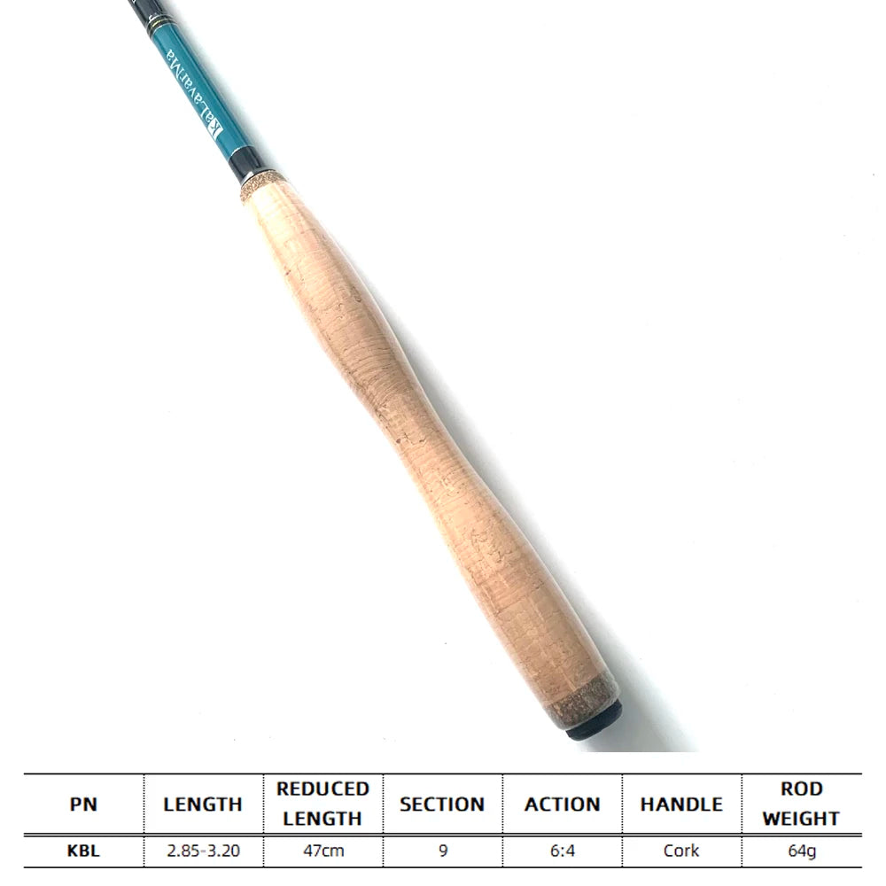NOONROO  285-320 6:4  9S Telescoping Tenkara Fly Fishing Rod Fast Action 9 Segments Fly Rod