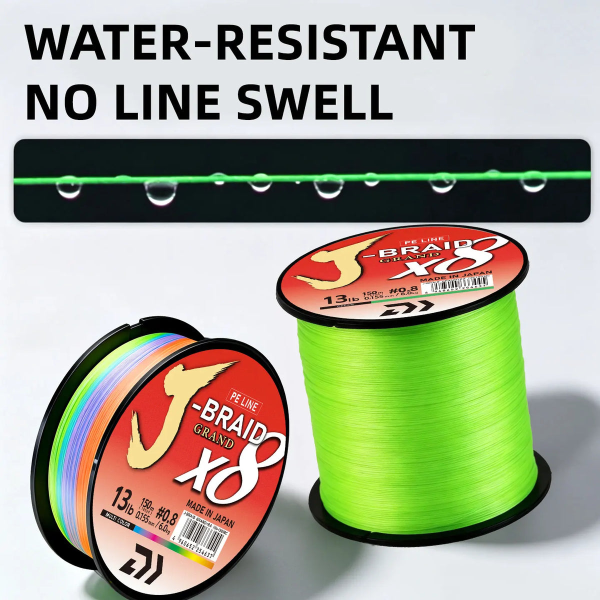 2025 New Original X8DAIWA-J Braided GRAND 8 Strands Fishing Line PE Super Line Sea Fishing Wire 150/200/300/500/1000M Pesca