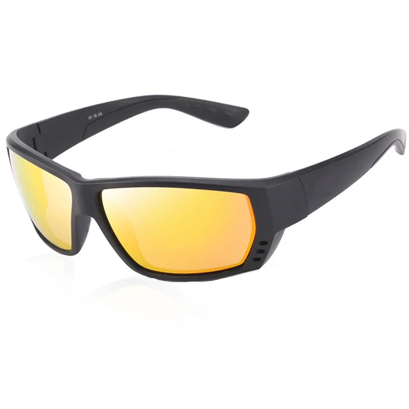 Tuna Alley Sunglasses Men Brand Design Square Sun Glasses Classic Mirror Driver Polarized Sunglasses Travel Male Sport Goggles